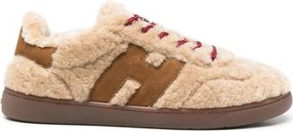 Hogan Beige Logo Sneakers