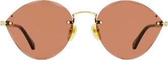 Chlo&eacute; CH0253S Beveled Rimless Sunglasses - Gold