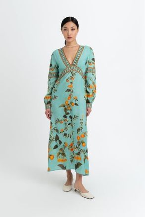 Raishma Elsa Dress in Blue at Nordstrom, Size 14 Uk