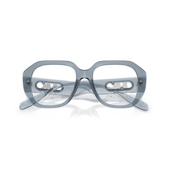 Michael Kors 0mk4148u Oversized Square Frame Eyeglasses with Metallic Logo Details