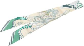 Herm&egrave;s Pre-owned Hermes Bouquets Sellier Silk Twilly Scarf Ladies BBGXZNHITXAUX7AS