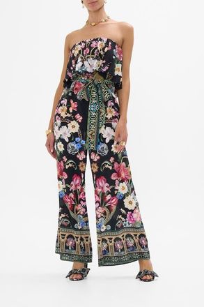 Camilla Strapless Jumpsuit With Frill Midnight In Monserrate at Nordstrom, Size X-Small Au