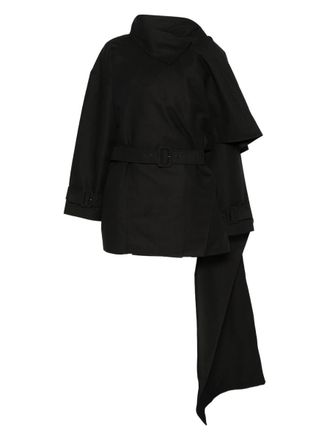 Entire studios Mini Scarfcoat Black