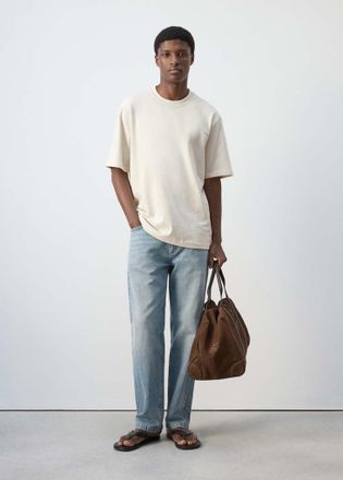 Mango T-shirt relaxed-fit 260 gsm grezzo - Uomo - XXL - MANGO MAN