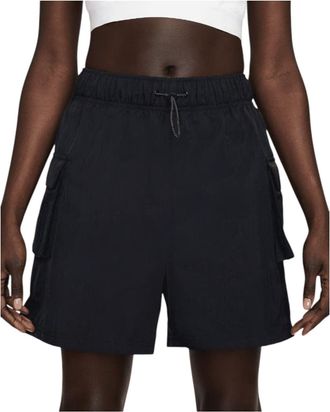 Nike (WMNS) Nike Sportswear Essential Woven High-Waisted Shorts Black DM6247-010