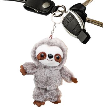 Generic Plush Sloth Key Ring, Stuffed Sloth Pendant, Cute Bag Charm Stuffed Animals, Sloth Key Pendant Backpack Accessory, Soft And Portable Backpack Accessor