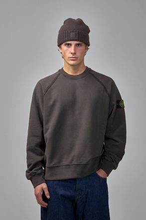 Stone Island Oversized Crewneck Sweatshirt with Raglan Sleeves