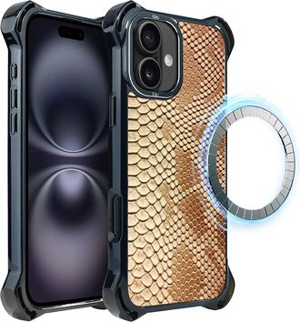OEM Funda Ibizu Dropguard Ultra Para Iphone 16 Con Magsafe, Dise&ntilde;o call Of The Wild, Color Serpiente