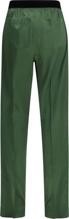 Tom Ford Womens Stretch Silk Satin Pants Moss Green Silk; Elastane Trousers