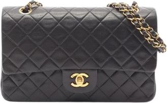 Chanel Pre-owned Matelasse Double Flap Schoudertas - Dames - Vintage Schoudertas - Zwart - ONE Size - Leer - Vintage