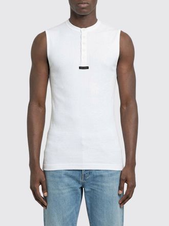 Dolce & Gabbana Cotton Tank Top with Logo