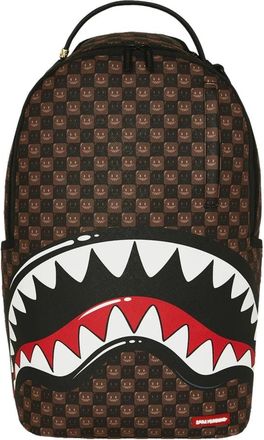 Sprayground Sharks In Paris Wtf Bubble Check Backpack - unisex - Rugzakken - Bruin - ONE Size - Tassen