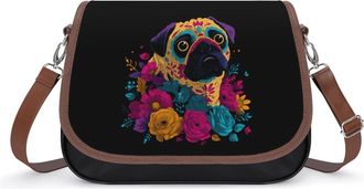Generic Cute Pug Dog Fashion Womens Crossbody Bags Novelty Handbag Shoulder Bag Purse