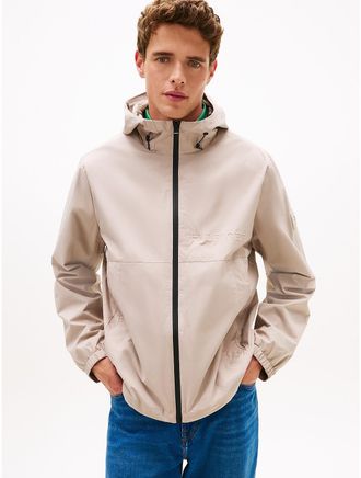 Tommy Hilfiger Mens Performance Portland Hooded Jacket - Beige - XXL