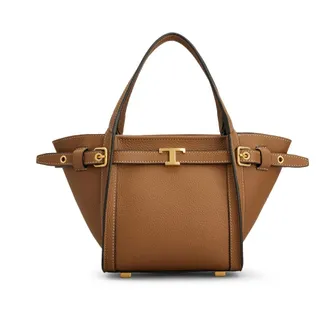 Tod's Leather Handbag - female - Tods - Handbags - Beige - ONE SIZE - Bags