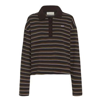 Gestuz Tops, Dames, Bruin, XS, Katoen, GZpilova poloshirt