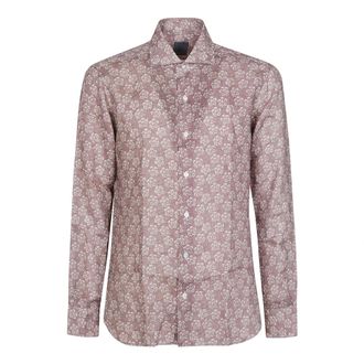 Barba Casual Shirts, male, Brown, Size: XL Moro Neck Shirt