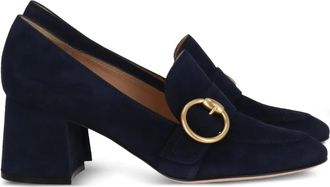 Gianvito Rossi Camden loafers met gespdetail - Blauw