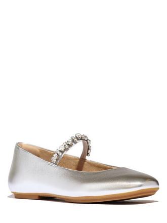 FitFlop Delicato Pearl Crystal Ballet in Silver at Nordstrom, Size 6.5
