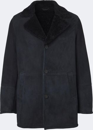 Arma Bohdan shearling-lined suede coat