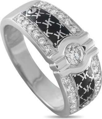 Korloff 18K White Gold 0.50ct Diamond Ring KA44-031326