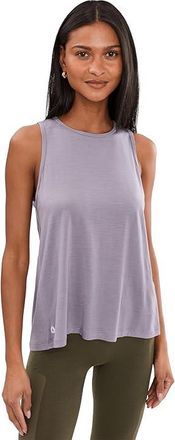 Smartwool Active Ultralite High Neck Tank Top Womens Clothing Purple Storm : LG, Lyocell/Nylon/Tencel
