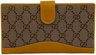 Gucci Pre-owned Wallets, female, Beige, Size: ONE SIZE Pre-owned Wallet
