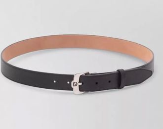 Fendi hook buckle ff leather waist belt