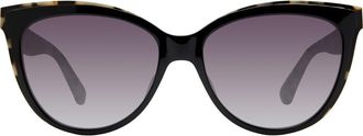 Kate Spade New York Daesha Cat Eye Sunglasses in Black Havana at Nordstrom Rack