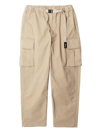 Manastash cargo pocket elastic-waist trousers - men - Fabric - M - Brown