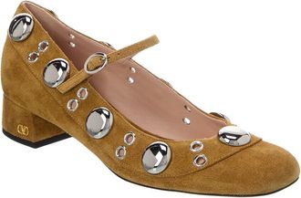 Valentino Vlogo 30 Mary Jane Suede Pump