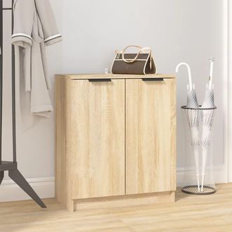vidaXL Vidaxl - Mueble Zapatero Madera Contrachapada Roble Sonoma 59x35x70 Cm