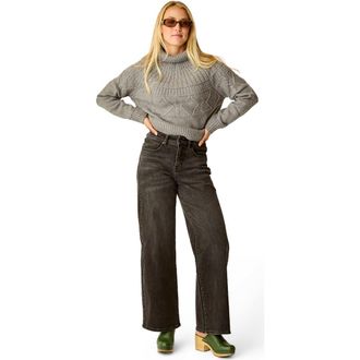 Carve Designs Audrey Wide Leg in Washed Black at Nordstrom, Size 12 31