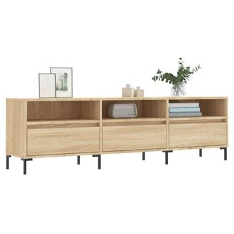 Berkfield Home TV Cabinet Sonoma Oak 150x30x44.5 cm Engineered Wood in Natural