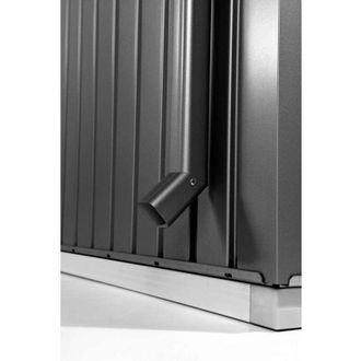 BIOHORT Tubi pluviali per Casetta HighLine grigio scuro metallizzato, 2 unit&agrave;