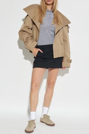 Ami Wool Polo, Womens, Grey