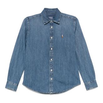 Polo Ralph Lauren Dames, Blouses & Shirts, Blauw, Maat: XL Denim