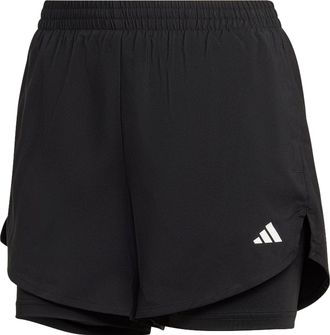 adidas (WMNS) adidas AEROREADY Made for Training Minimal Two-in-One Shorts Asia Sizing Black HN1044