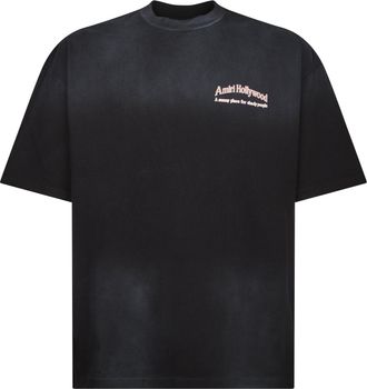 Amiri Sunny Place Hj Gd Skate Graphic Black Cotton T-Shirt