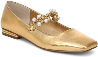 Franco Sarto Tinsley Metallic Flat in Gold at Nordstrom, Size 5.5