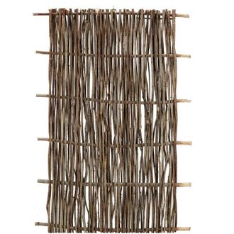 Alce Alce - Pannello grigliato in legno di nocciolo intrecciato barriera per recinzioni 90 x h 180 cm