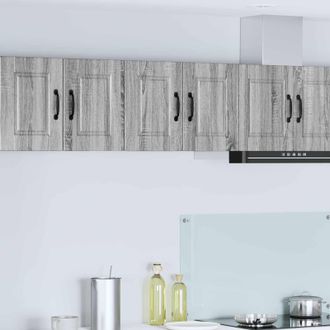 vidaXL Vidaxl Armadietto A Muro Porto Grigio Sonoma 60 X 31 X 40 Cm