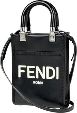 Fendi Pre-owned Vintage Tote Bag - Dames - Vintage Shopper - Zwart - ONE Size - Leer - Vintage