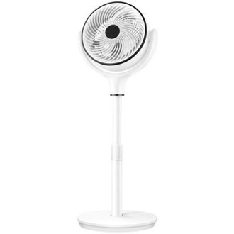Fabrilamp Ventilador De Pie Chorlito Blanco 40w 6vel Oscilacion 3d Regx34x34 Remoto,temporizador T&aacute;ctil