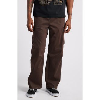 PacSun Brody Wide Leg Drawstring Cargo Pants in Brown at Nordstrom Rack, Size Medium