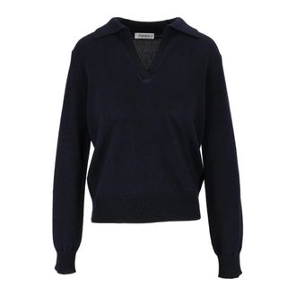 KANGRA V-neck Truien - Dames - V-hals truien - Blauw - S - Wol - Truien & Vesten