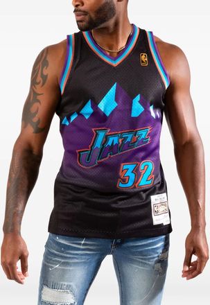 Mitchell & Ness T-shirt Reload Swingman NBA Utah Jazz 1996 Karl Malone - Nero