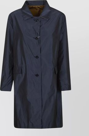 Herno long sleeve collared coat side pockets