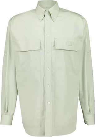 Fendi Overhemd met opgestikte zak en knopen - Groen