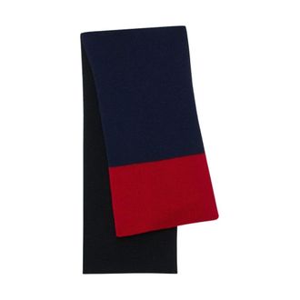 Ines De La Fressange Beth Colourblock Sjaal - Dames - Accessoires - Blauw - Maat: ONE Size Wol